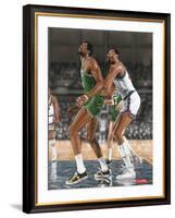 Wilt Chamberlin and Bill Russell-Darryl Vlasak-Framed Giclee Print