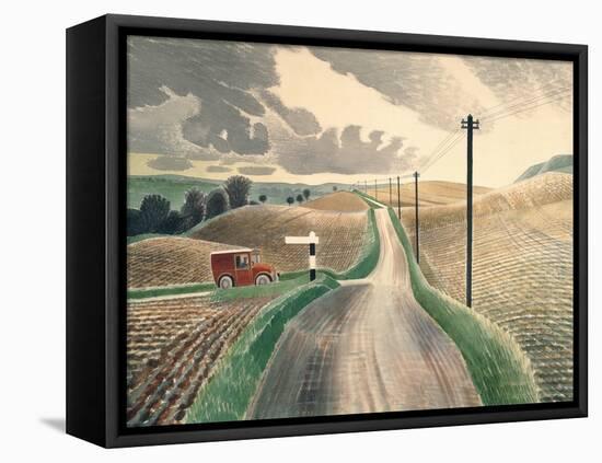 Wiltshire Landscape-Eric Ravilious-Framed Premier Image Canvas