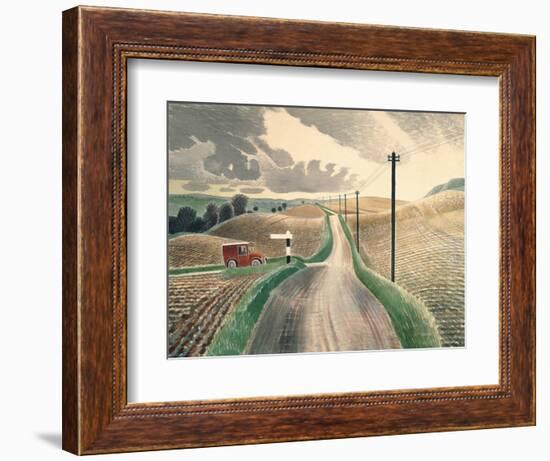 Wiltshire Landscape-Eric Ravilious-Framed Giclee Print