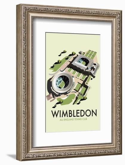 Wimbledon - Dave Thompson Contemporary Travel Print-Dave Thompson-Framed Giclee Print