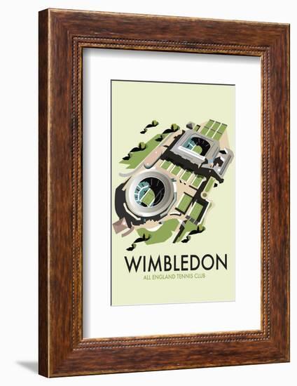 Wimbledon - Dave Thompson Contemporary Travel Print-Dave Thompson-Framed Giclee Print