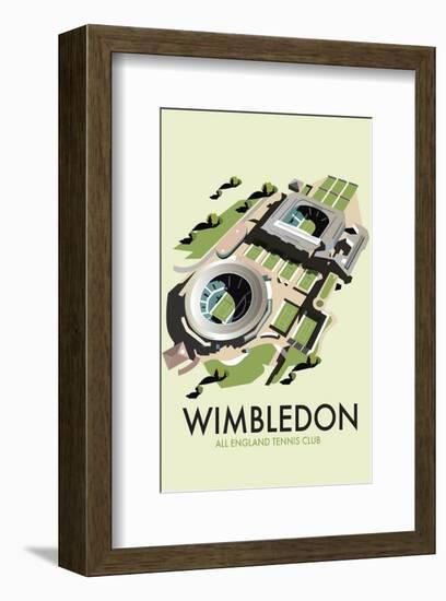 Wimbledon - Dave Thompson Contemporary Travel Print-Dave Thompson-Framed Giclee Print