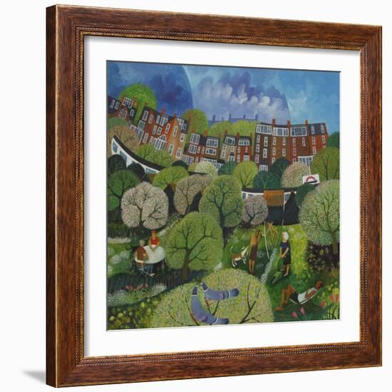 Wimbledon Park Tube-Lisa Graa Jensen-Framed Giclee Print