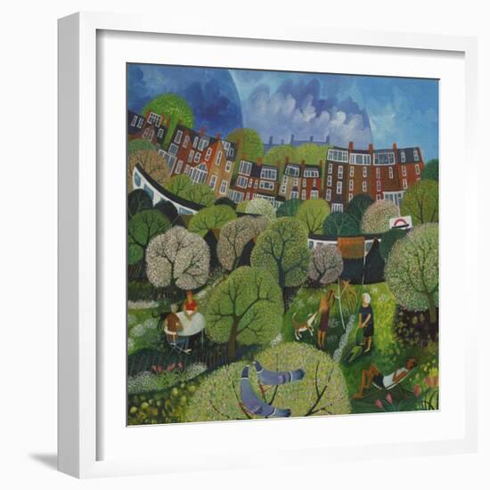 Wimbledon Park Tube-Lisa Graa Jensen-Framed Giclee Print