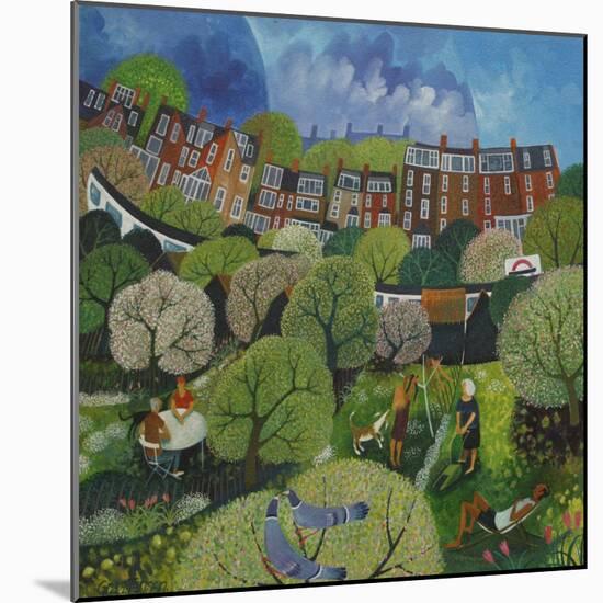 Wimbledon Park Tube-Lisa Graa Jensen-Mounted Giclee Print