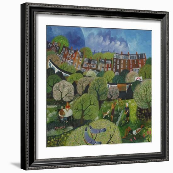 Wimbledon Park Tube-Lisa Graa Jensen-Framed Giclee Print