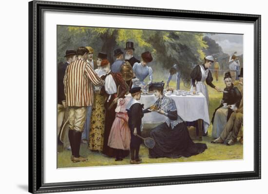 Wimbledon Tennis Party-Edward Brewtnall-Framed Giclee Print