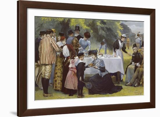 Wimbledon Tennis Party-Edward Brewtnall-Framed Giclee Print