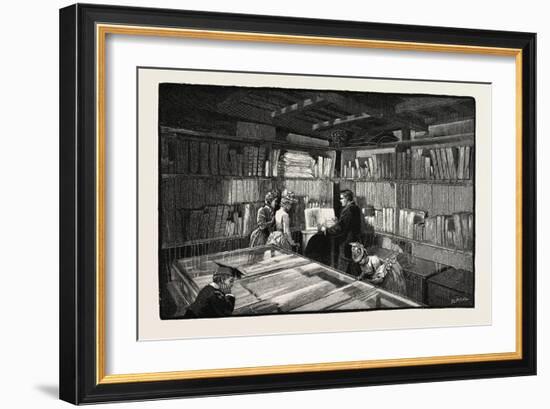 Wimborne: the Library-null-Framed Giclee Print