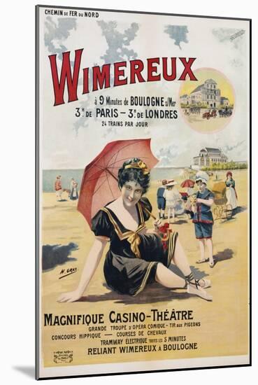 Wimereux Travel Poster-Henri Gray-Mounted Giclee Print