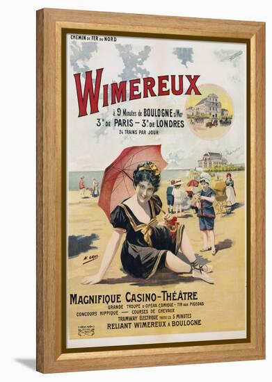 Wimereux Travel Poster-Henri Gray-Framed Premier Image Canvas