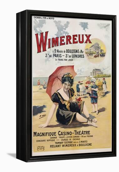 Wimereux Travel Poster-Henri Gray-Framed Premier Image Canvas