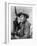 Winchester 73 by AnthonyMann with James Stewart, 1950 (b/w photo)-null-Framed Photo