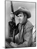 Winchester 73 by AnthonyMann with James Stewart, 1950 (b/w photo)-null-Mounted Photo