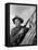 Winchester 73 by AnthonyMann with James Stewart, 1950 (b/w photo)-null-Framed Stretched Canvas