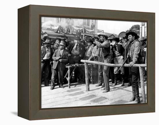 Winchester '73, James Stewart, Stephen McNally, 1950-null-Framed Stretched Canvas