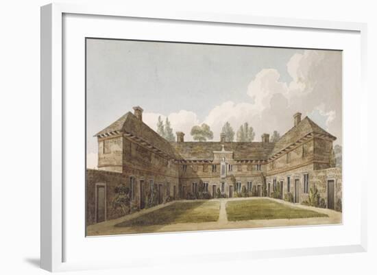 Winchester Almshouses, Richmond Hill, Surrey, C1820-null-Framed Giclee Print