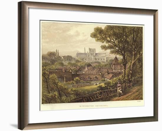 Winchester Cathedral in Winchester-null-Framed Giclee Print