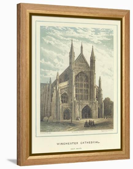 Winchester Cathedral, West Front-Hablot Knight Browne-Framed Premier Image Canvas