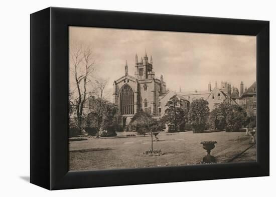 Winchester College from the Warden's Garden, Hampshire, early 20th century(?)-Unknown-Framed Premier Image Canvas