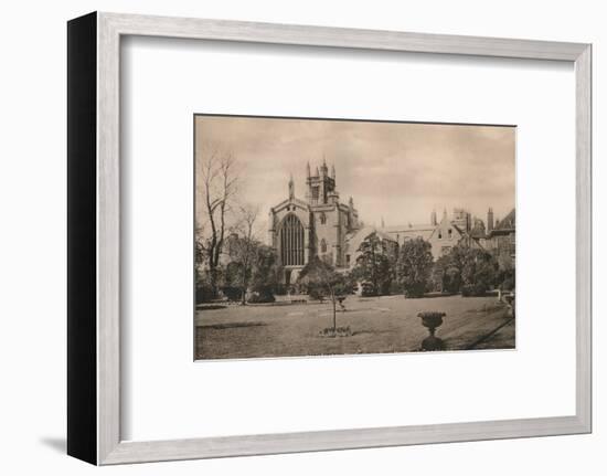 Winchester College from the Warden's Garden, Hampshire, early 20th century(?)-Unknown-Framed Photographic Print