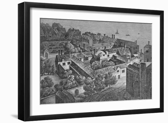 'Winchester House, Southwark, about 1649, from the tower of St. Saviour's', c1812,-Wenceslaus Hollar-Framed Giclee Print