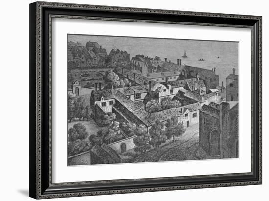 'Winchester House, Southwark, about 1649, from the tower of St. Saviour's', c1812,-Wenceslaus Hollar-Framed Giclee Print