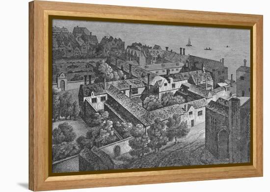 'Winchester House, Southwark, about 1649, from the tower of St. Saviour's', c1812,-Wenceslaus Hollar-Framed Premier Image Canvas