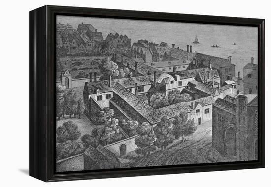 'Winchester House, Southwark, about 1649, from the tower of St. Saviour's', c1812,-Wenceslaus Hollar-Framed Premier Image Canvas