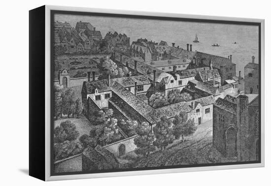 'Winchester House, Southwark, about 1649, from the tower of St. Saviour's', c1812,-Wenceslaus Hollar-Framed Premier Image Canvas