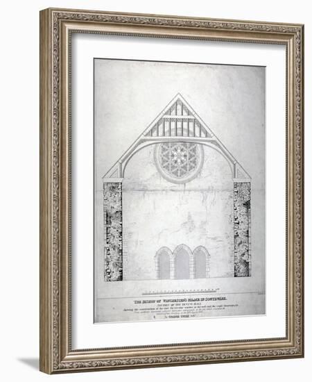 Winchester Palace, Southwark, London, C1814-George Hawkins-Framed Giclee Print