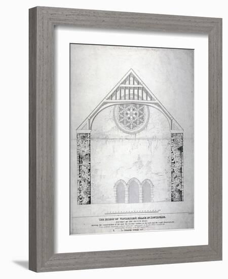 Winchester Palace, Southwark, London, C1814-George Hawkins-Framed Giclee Print