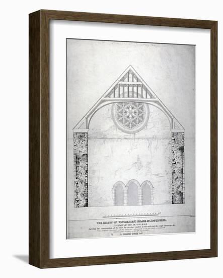 Winchester Palace, Southwark, London, C1814-George Hawkins-Framed Giclee Print