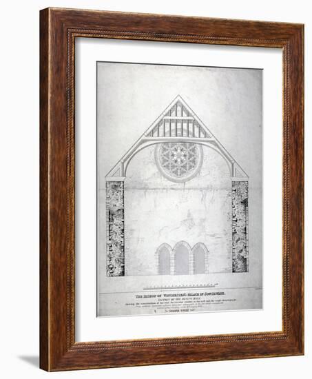 Winchester Palace, Southwark, London, C1814-George Hawkins-Framed Giclee Print