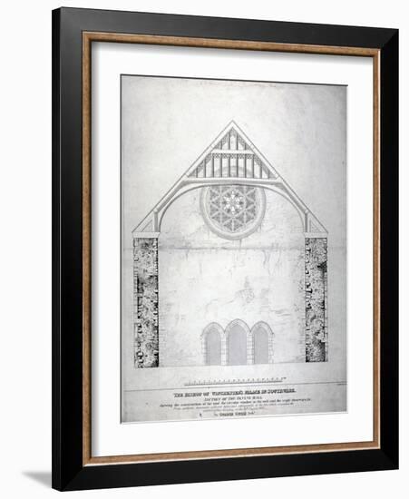 Winchester Palace, Southwark, London, C1814-George Hawkins-Framed Giclee Print