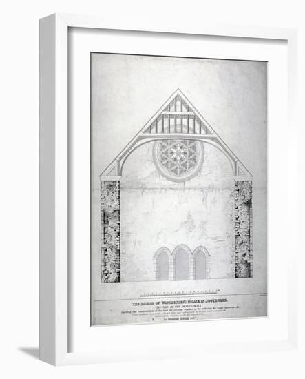 Winchester Palace, Southwark, London, C1814-George Hawkins-Framed Giclee Print