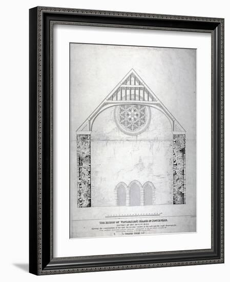 Winchester Palace, Southwark, London, C1814-George Hawkins-Framed Giclee Print