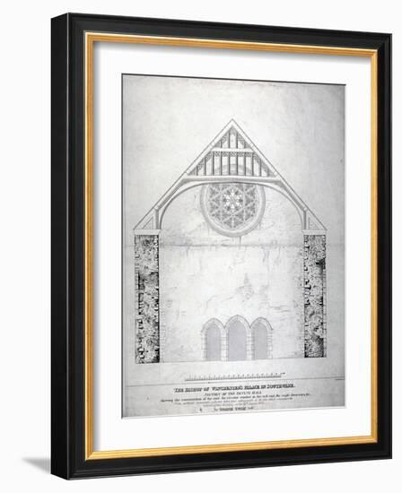 Winchester Palace, Southwark, London, C1814-George Hawkins-Framed Giclee Print