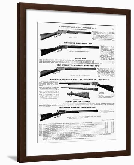 Winchester Rifles-null-Framed Giclee Print