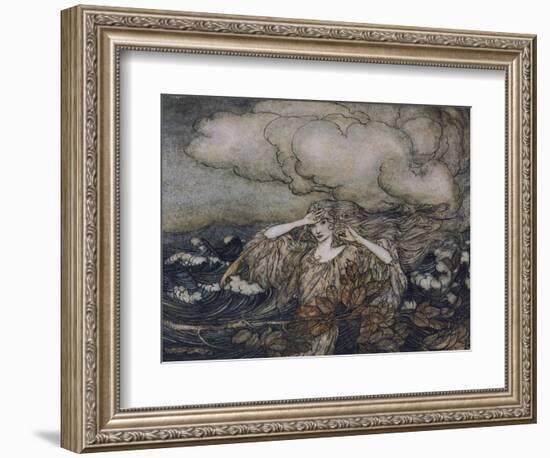 Wind and Waves Rackham-Arthur Rackham-Framed Photographic Print