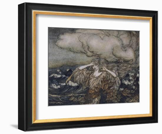 Wind and Waves Rackham-Arthur Rackham-Framed Photographic Print