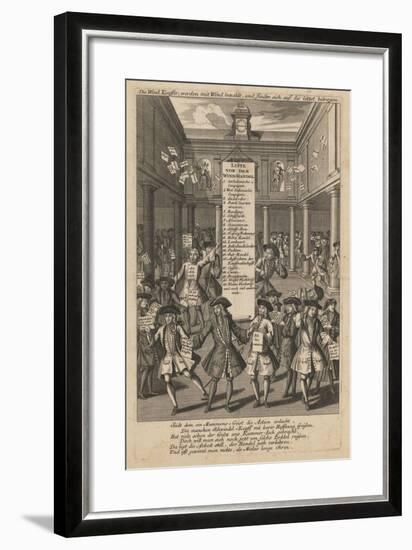 Wind Dealers Dropping Money..., Ca 1720-Schmid-Framed Giclee Print