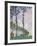 Wind Effect, Series of Poplars-Claude Monet-Framed Art Print