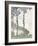 Wind Effect, Series of The Poplars 1891-Claude Monet-Framed Premium Giclee Print