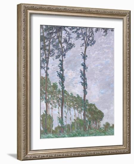 Wind Effect, Series of the Poplars, 1891-Claude Monet-Framed Giclee Print