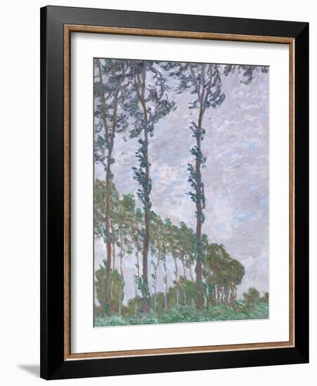 Wind Effect, Series of the Poplars, 1891-Claude Monet-Framed Giclee Print