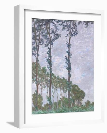 Wind Effect, Series of the Poplars, 1891-Claude Monet-Framed Giclee Print