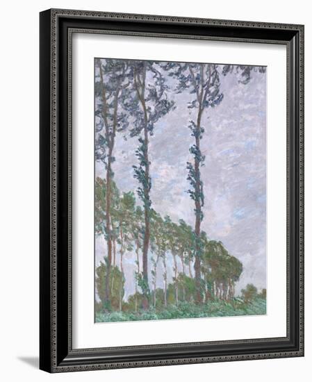 Wind Effect, Series of the Poplars, 1891-Claude Monet-Framed Giclee Print