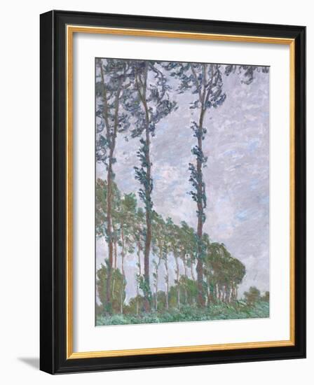 Wind Effect, Series of the Poplars, 1891-Claude Monet-Framed Giclee Print