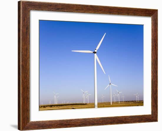 Wind Farm, La Muela, Zaragoza, Aragon, Spain, Europe-Marco Cristofori-Framed Photographic Print